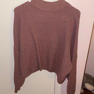 Hollister Women's Cowl Neck Sweater - Brown